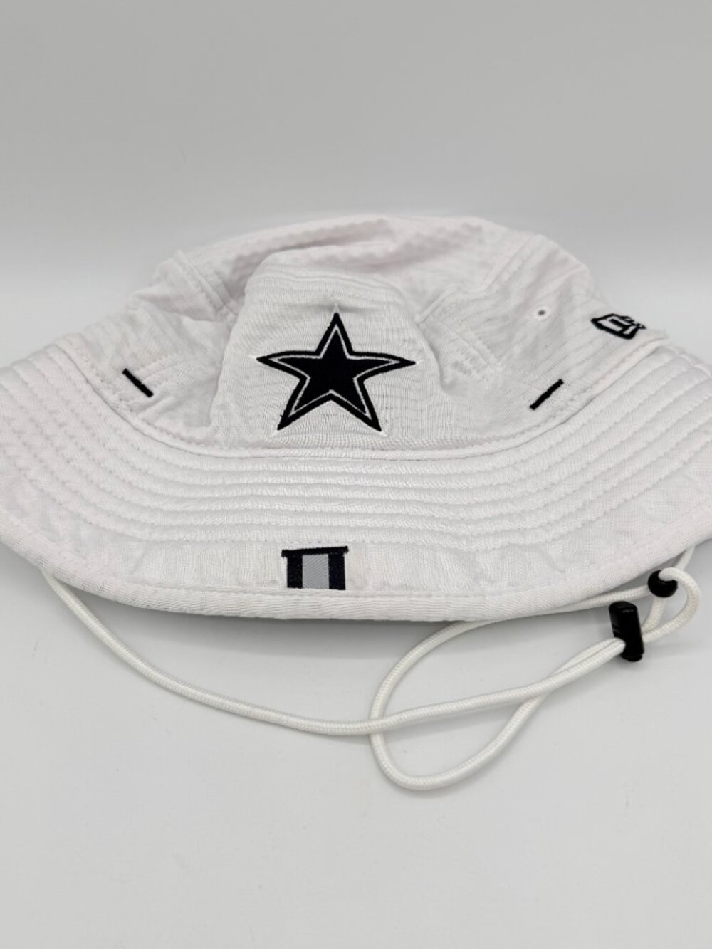 New Era Dallas Cowboys NFL 100th Anniversary White Bucket Hat One Size